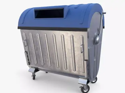 Dumpster v6 Low-poly 3D model