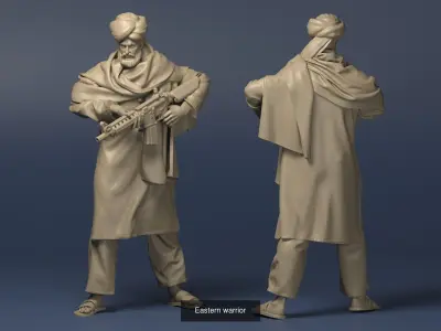 Eastern warrior collection   3D Model Pack