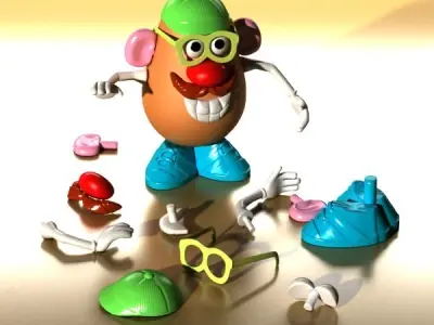 Mister Potato Head Toy 3D model