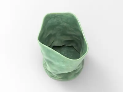 Sack Vase Low-poly 3D model