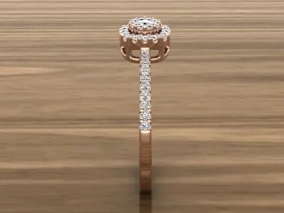 Diamond Jewelry Ring 3D print model 27