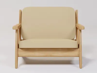 Reclining Kids Chair 60x50x47 Low-poly 3D model