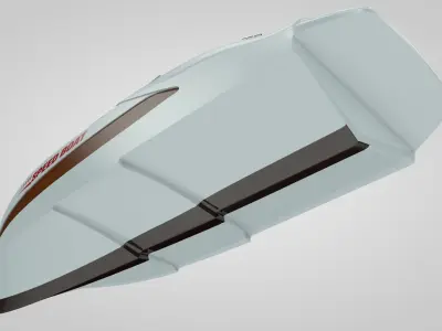Speed Boat 2 Low-poly 3D model