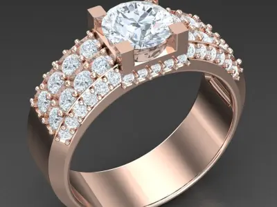Luxury Men Rings Designs 6MR069 3D print model