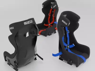 SPARCO ADV Elite carbon seat 3D model