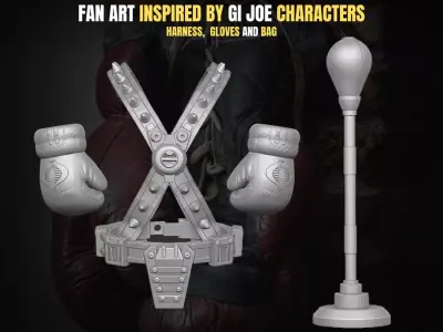 Big Boa Kit for Action Figures 3D print model