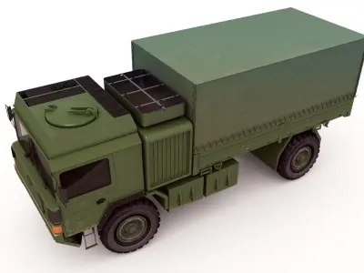 Man Military Truck 3D model