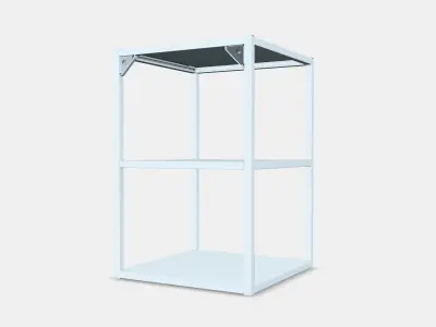 ENHET Base fr w shelves 1 3D model