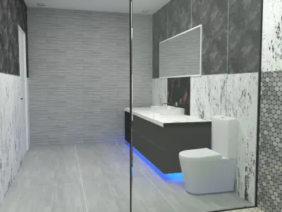 Luxury Bathroom 2021 3D model