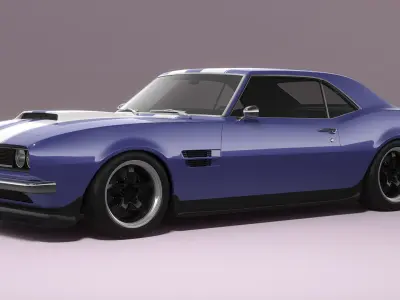 Generic Muscle Car 3D model