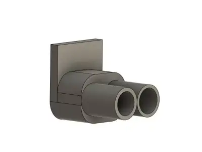 1 10 RC drift Shotgun exhaust 3D print model