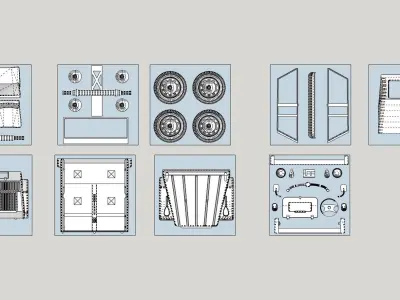 Volkswagen Safari or Thing PRINTABLE scale 1 to 10 3D print model