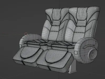 3D SEAT BUS MODEL 3D model