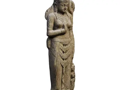 Garden sculpture Dewi Sri 3D model