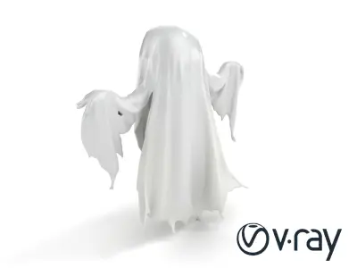Translucent Ghost Character model pack Low-poly 3D model