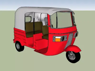 tuktuk  3wheeler 3D model
