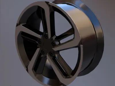 Sport Car Rim 4 Game-Ready 3D Model Low-poly 3D model