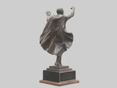 The Struggle for Freedom statue model 3D model