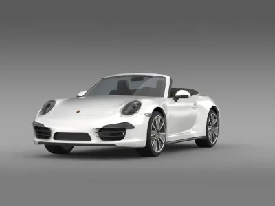 Porsche 911 Carerra s Cabrio 2013 3D model