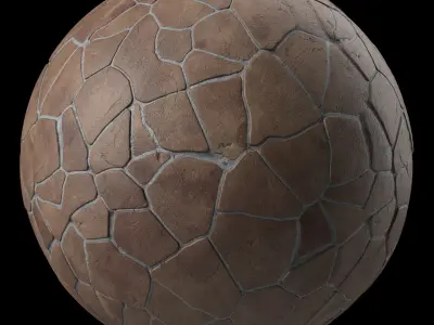 Pavement Materials 56- Stones Paving Sbsar Pbr 4k Seamless Texture