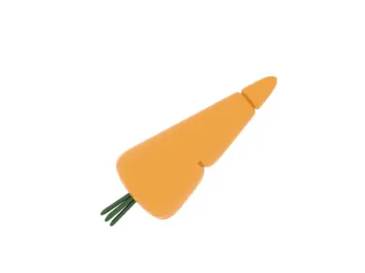 Carrot Marzipan 3D model