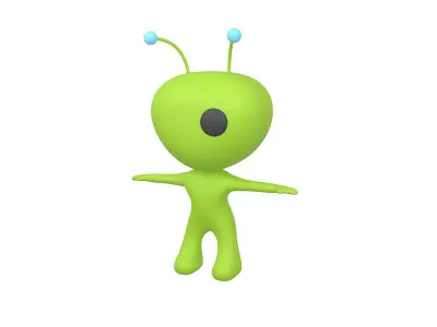 Rato Character 001 Alien v1 Low-poly 3D model