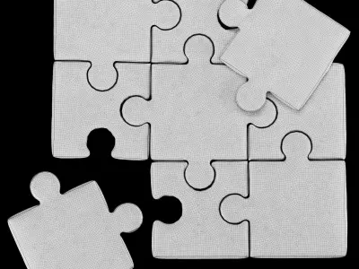 Puzzle pillow 3 3D model