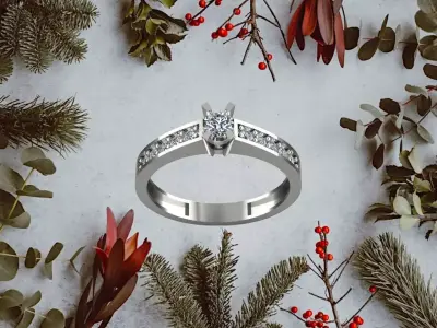 Diamond ring Free 3D model get