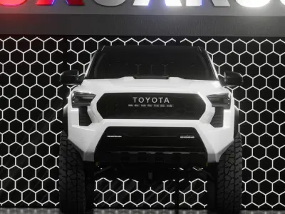 Custom Tacoma TRD Pro 2024 FORCEMAX Low-poly 3D model