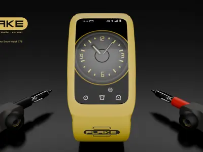Flake 778 True-RMS Multimeter Smartwatch 3D model