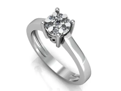 daimond ring 3D print model get