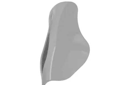 Transparent Motorcycle Windshield 3D model