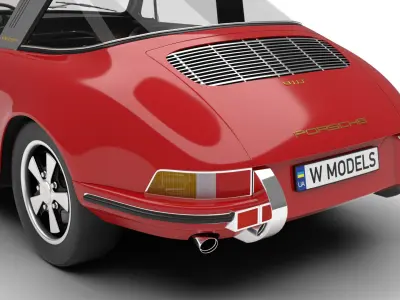 Porsche 911 Targa 1967 3d model  3D model