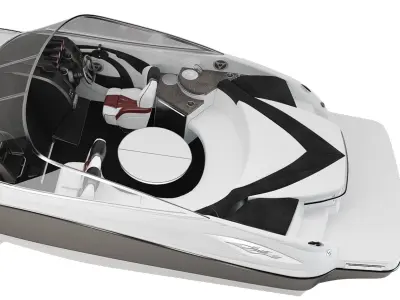 speedboat Modern yacht 3D model