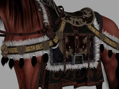 War Horse General Horse 3D model