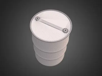 Oil Barrel 3D model