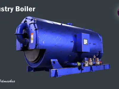 Industry Boiler  - PBR 3D model