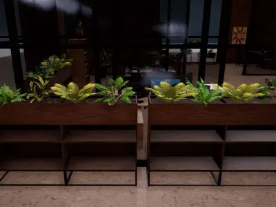 House Plants Collection Low-poly 3D model