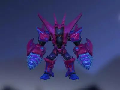 Mecha Pinky Free Model Low Poly Free low-poly 3D model