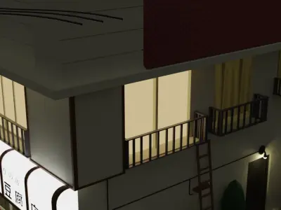 Takumi home Low-poly 3D model