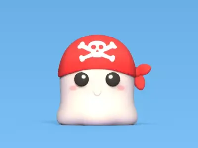 Ghost Pirate 3D print model