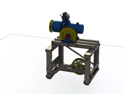 Motor Frame for MR Elevators 3D model