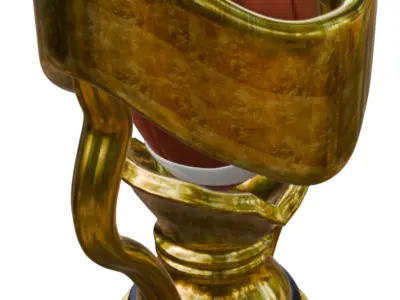 3D AMERICAN FOOTBALL TROPHY  PRINT READY 3D print model