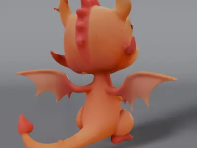 baby dragon  3D model