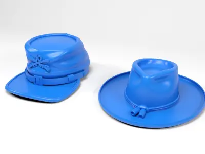 Western Hats 3D print model
