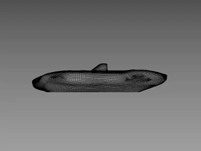 The silhouette of the car 2012 Eagle Speedster 3D print model