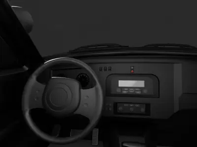 Police Car  Low-poly 3D model