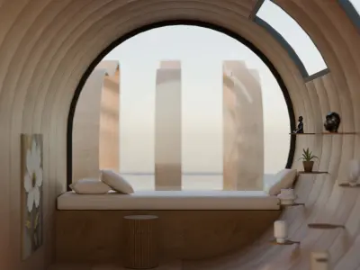 Meta Homes - 08 - Baked  Low-poly 3D model