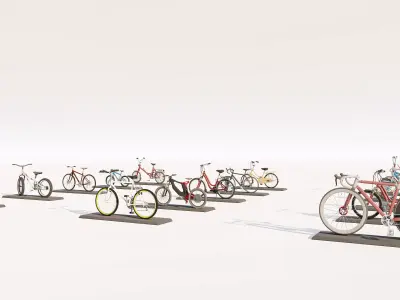 Bicycle Asset Pack Collection for 3D Scenes 3D model