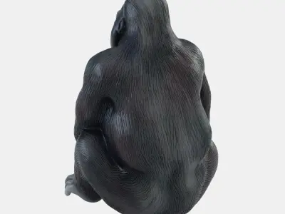 Figurine Gorilla 4 3D model